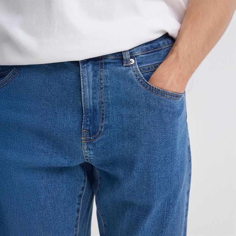 Solid Herre Sdryder Denim Jeans Middle Blue Denim - Billede 5