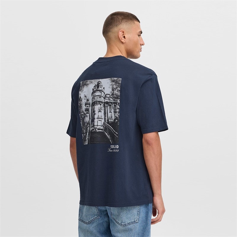 Solid Herre Bil T-shirt Insignia Blue - Billede 1
