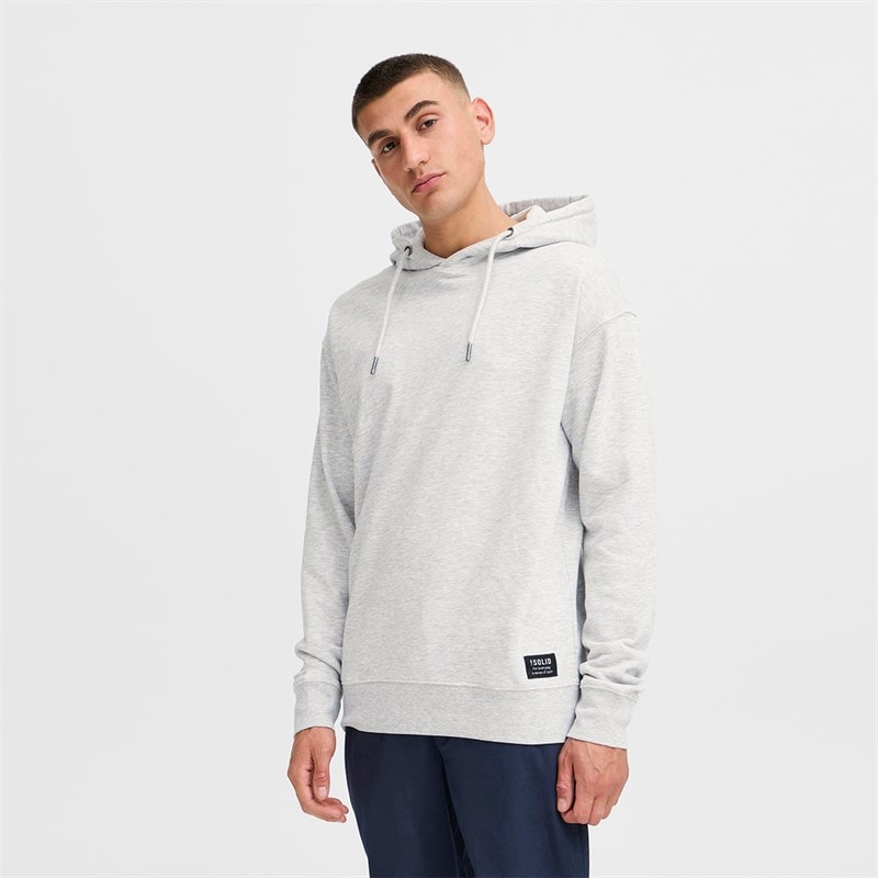 Solid Herre Dix Hættetrøje Light Grey Melange - Billede 2