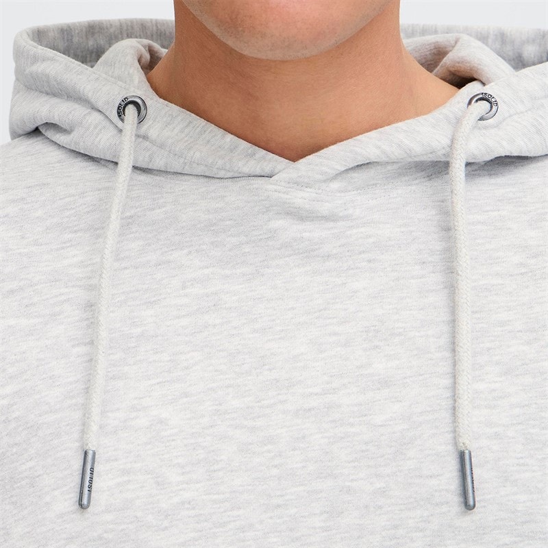 Solid Herre Dix Hættetrøje Light Grey Melange - Billede 3