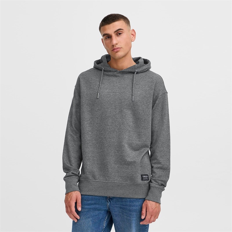 Solid Herre Dix Hættetrøje Dark Grey Melange - Billede 2