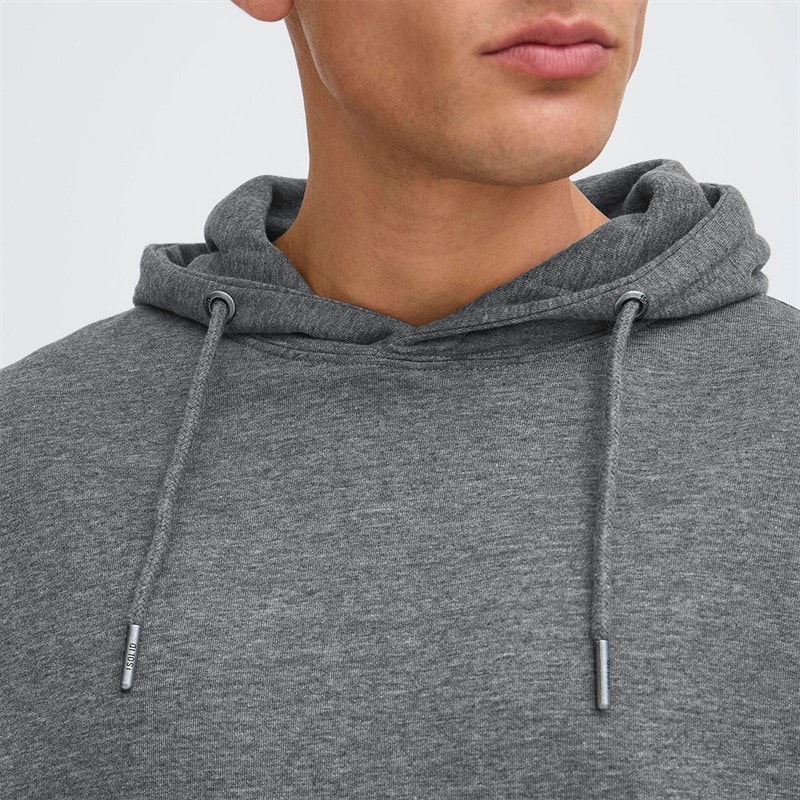 Solid Herre Dix Hættetrøje Dark Grey Melange - Billede 3