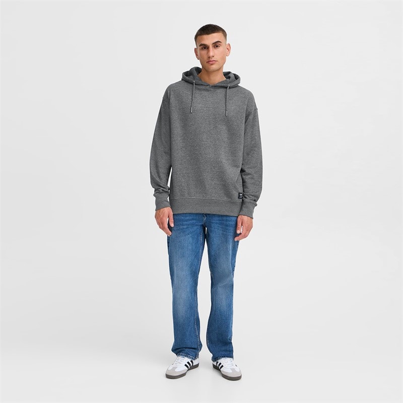 Solid Herre Dix Hættetrøje Dark Grey Melange - Billede 4