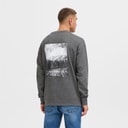 Solid Herre Dixon Sweatshirt Dark Grey Melange