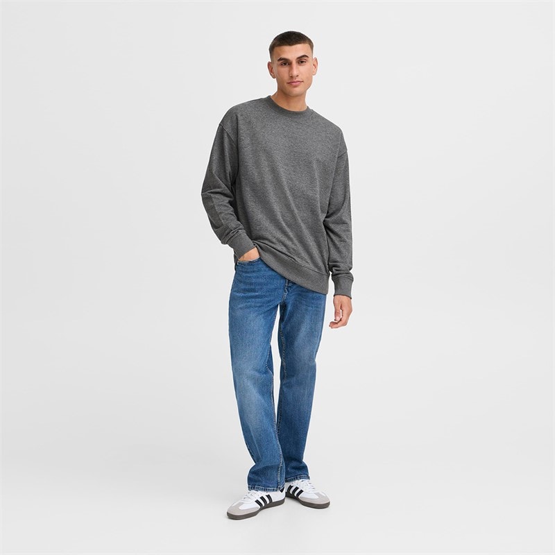 Solid Herre Dixon Sweatshirt Dark Grey Melange - Billede 4