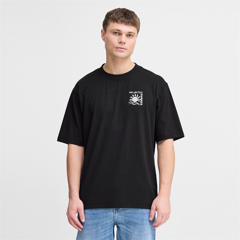 Solid Herre Daniel T-shirt True Black - Billede 2