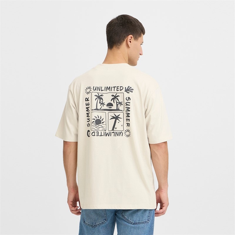 Solid Herre Daniel T-shirt Oatmeal - Billede 1