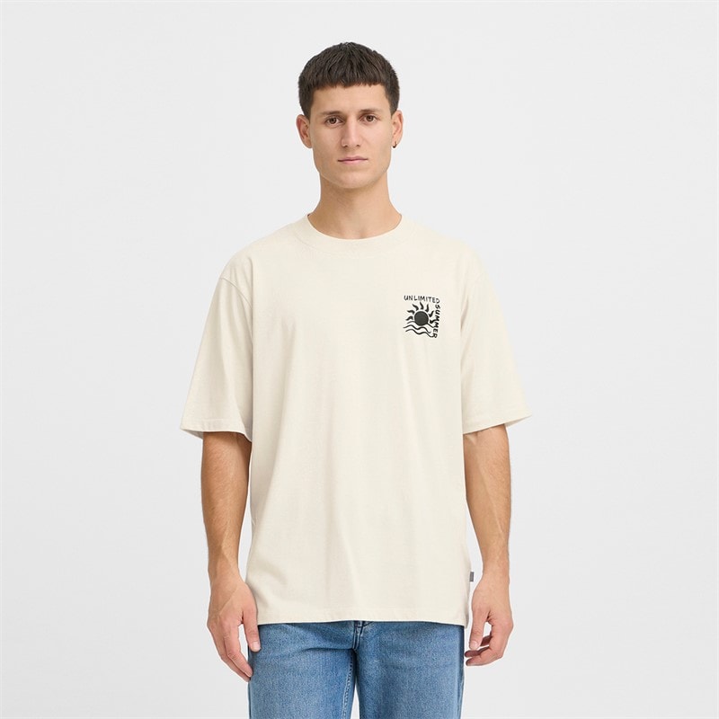 Solid Herre Daniel T-shirt Oatmeal - Billede 2