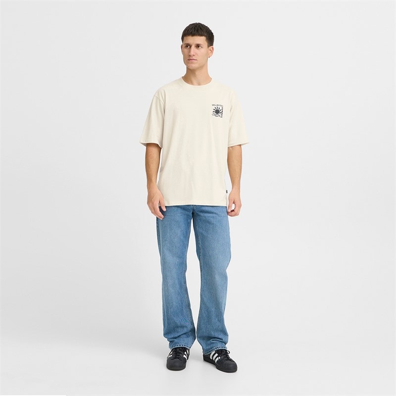 Solid Herre Daniel T-shirt Oatmeal - Billede 4