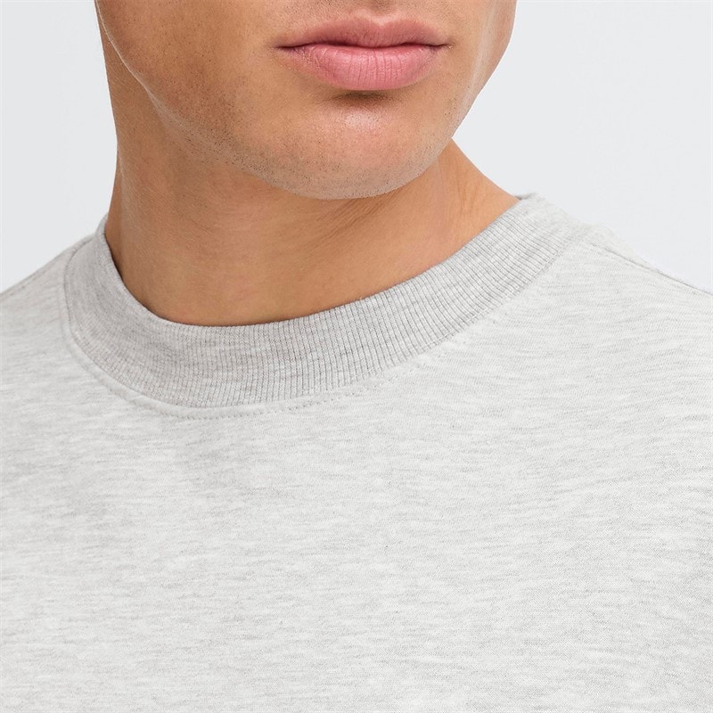 Solid Herre Dixon Sweatshirt Light Grey Melange - Billede 3