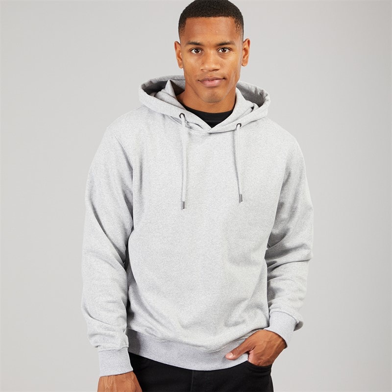 Solid Herre Holton Hættetrøje Light Grey Melange - Billede 2