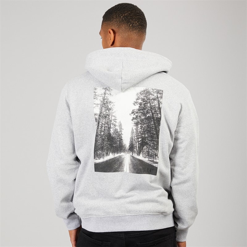 Solid Herre Holton Hættetrøje Light Grey Melange - Billede 3