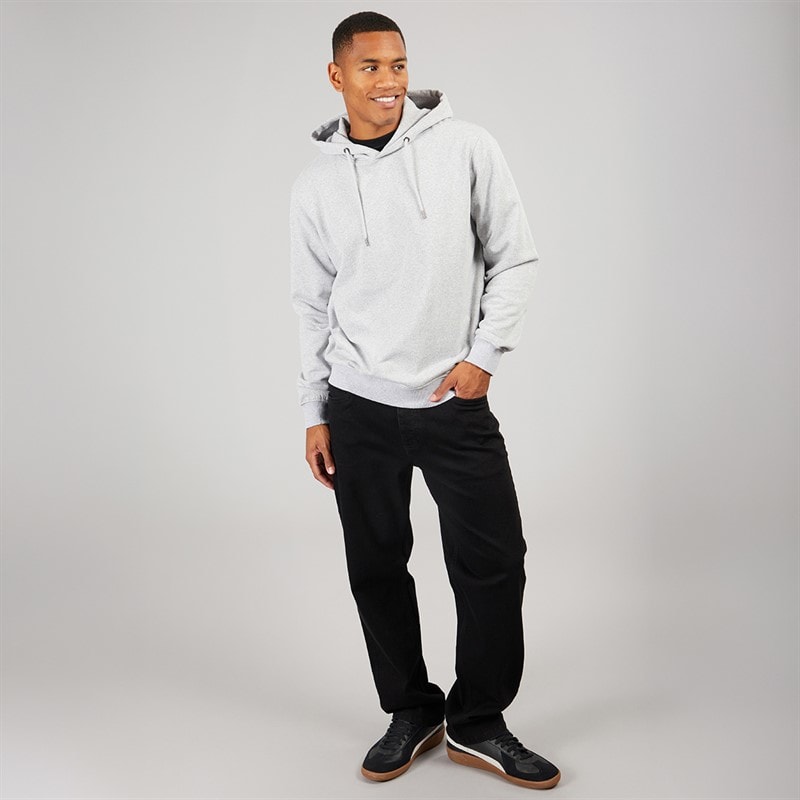 Solid Herre Holton Hættetrøje Light Grey Melange - Billede 4