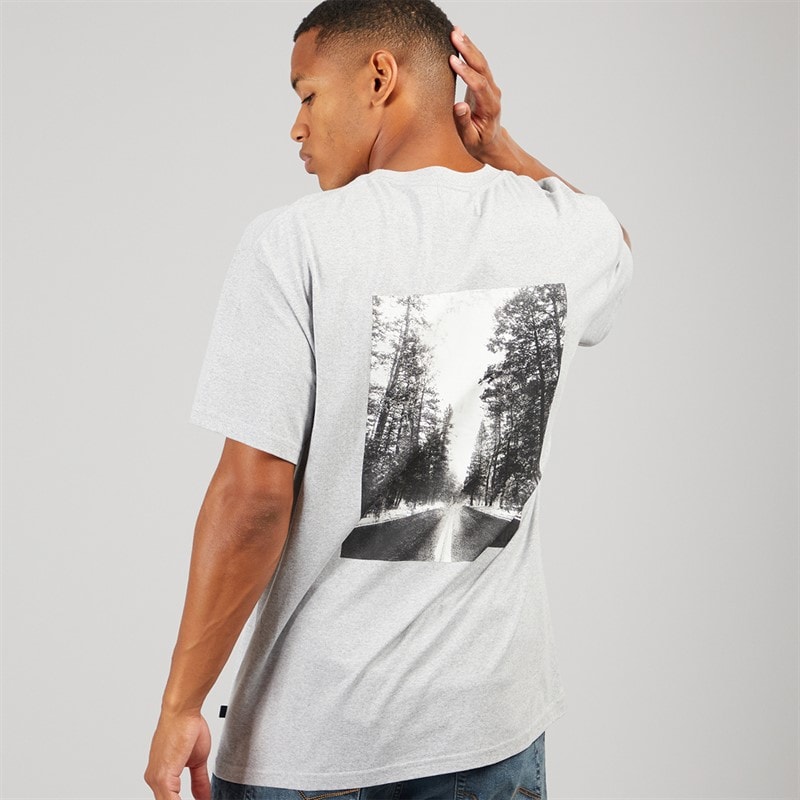 Solid Herre Harrold T-shirt Light Grey Melange