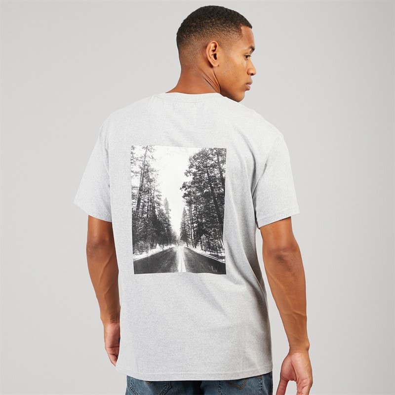 Solid Herre Harrold T-shirt Light Grey Melange - Billede 3