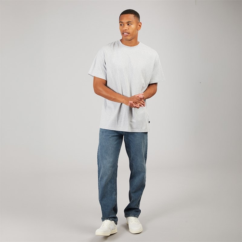 Solid Herre Harrold T-shirt Light Grey Melange - Billede 4