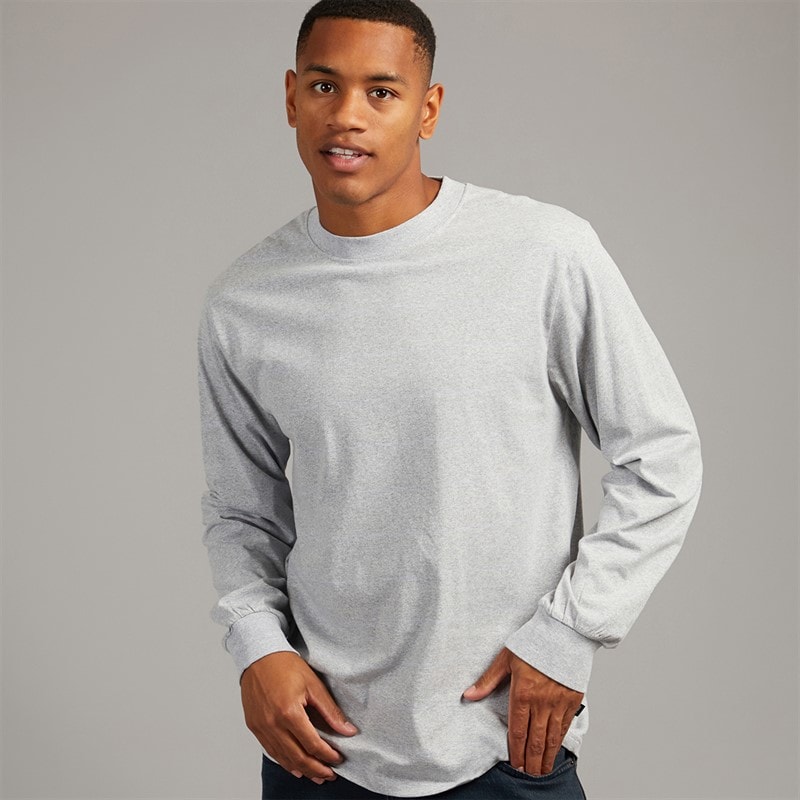 Solid Herre Harrold Top Light Grey Melange - Billede 2
