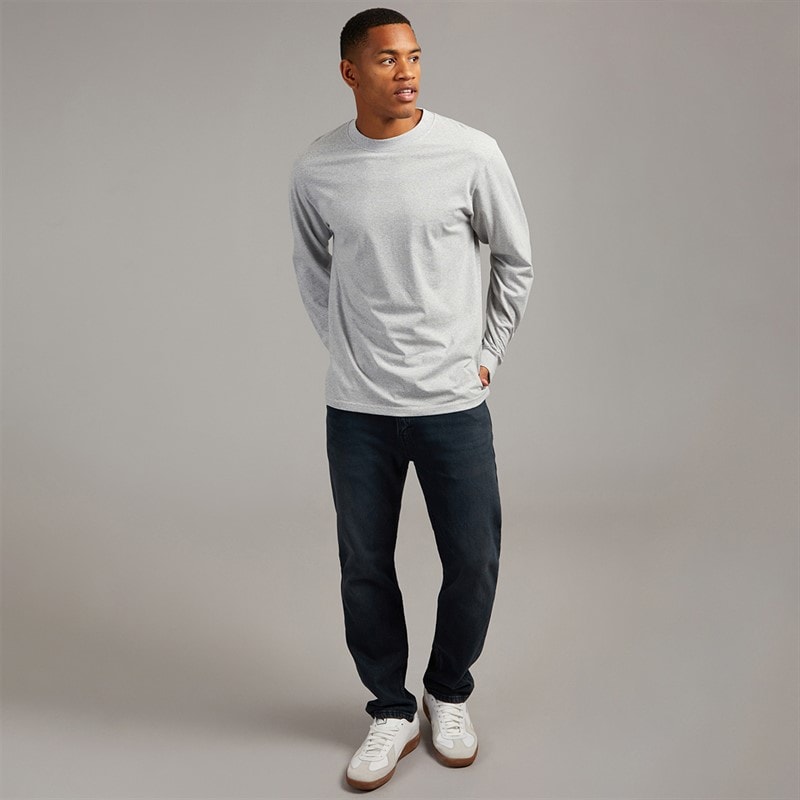 Solid Herre Harrold Top Light Grey Melange - Billede 4