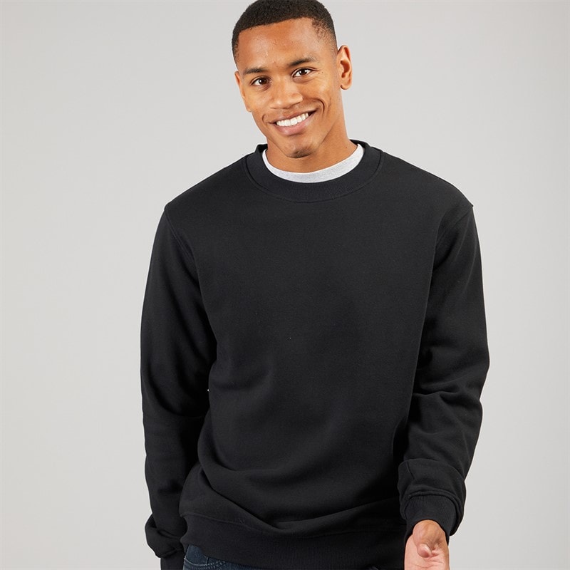 Solid Herre Holton Sweatshirt True Black - Billede 2