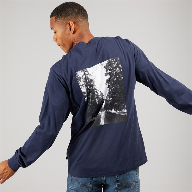 Solid Herre Harrold Top Insignia Blue - Billede 1