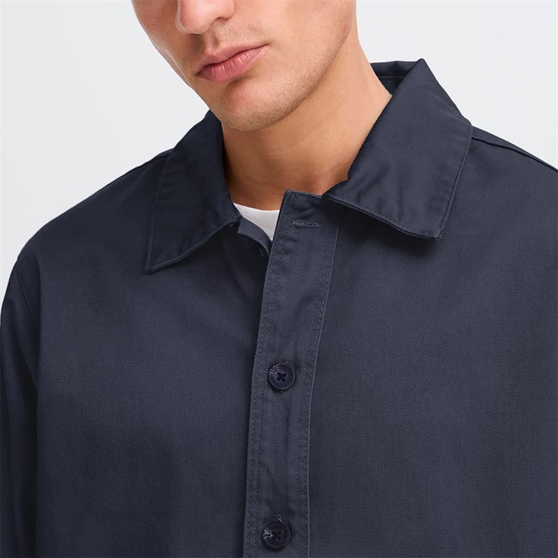 Solid Herre Ossie Over skjorte Insignia Blue - Billede 3