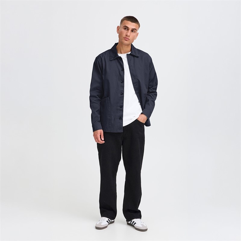 Solid Herre Ossie Over skjorte Insignia Blue - Billede 5