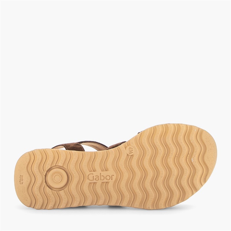 Gabor Dame elastische enkelband sandaler Brun/Multi - Billede 5