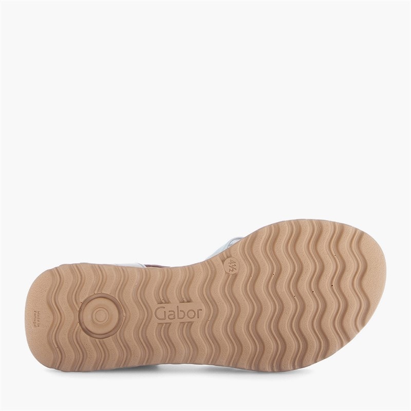 Gabor Dame ankelrem sandaler Hvid/Silver/Rose - Billede 5