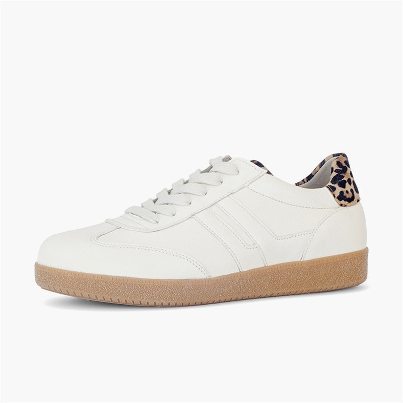 Gabor Dame Retro Træningssko Hvid/Leopard - Billede 2
