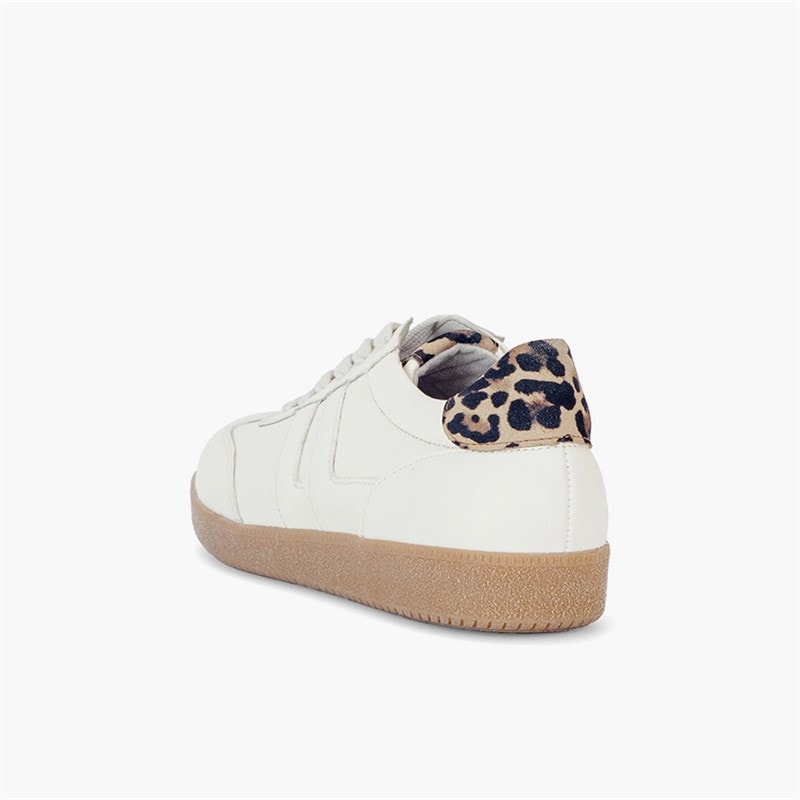 Gabor Dame Retro Træningssko Hvid/Leopard - Billede 4