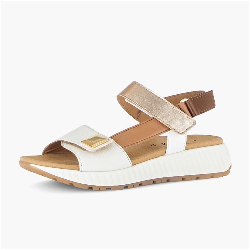 Gabor Dame ankelrem sandaler Tan/Gold - Billede 2