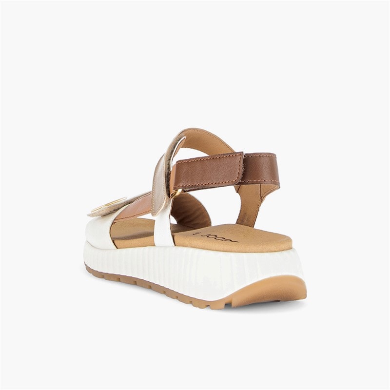 Gabor Dame ankelrem sandaler Tan/Gold - Billede 4