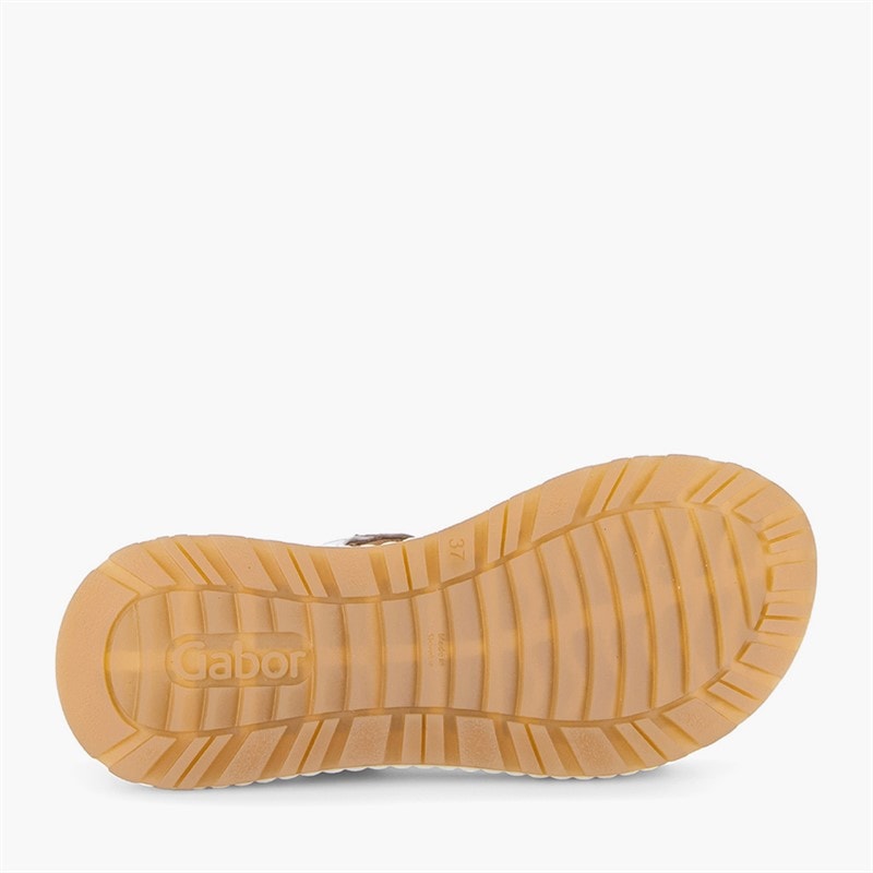 Gabor Dame ankelrem sandaler Tan/Gold - Billede 5