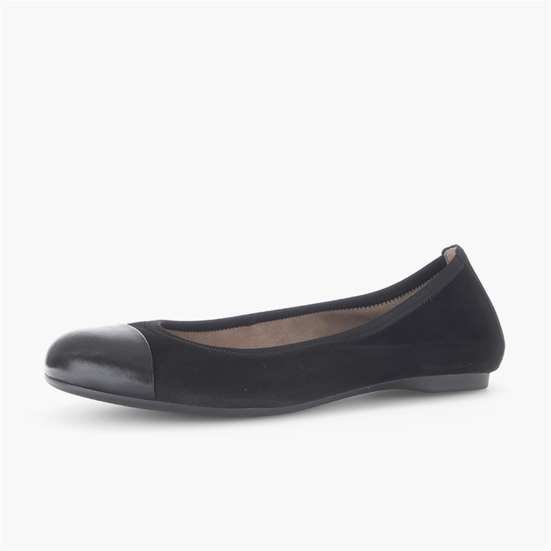 Gabor Dame Ballerina Sko Sort - Billede 2