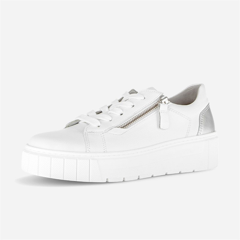 Gabor Dame platform sneakers Hvid/Silver - Billede 2