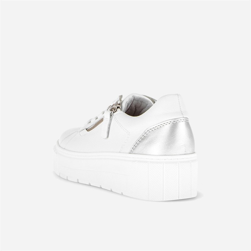 Gabor Dame platform sneakers Hvid/Silver - Billede 4
