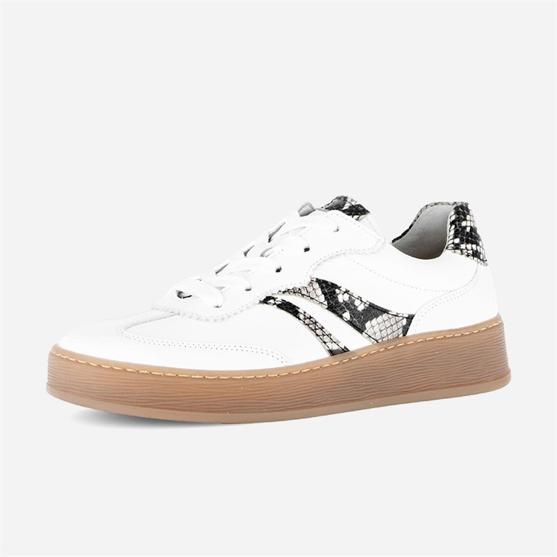 Gabor Dame læder sneakers Hvid/Snake - Billede 2