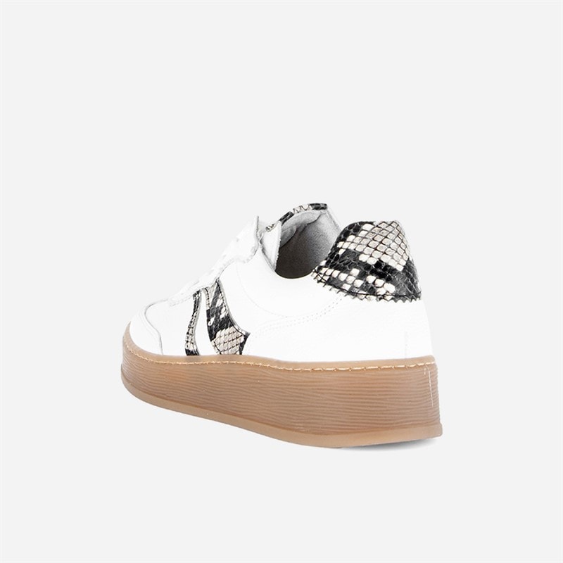 Gabor Dame læder sneakers Hvid/Snake - Billede 4