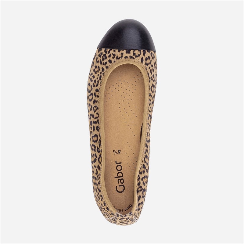 Gabor Dame Ballerina Sko Leopard - Billede 3