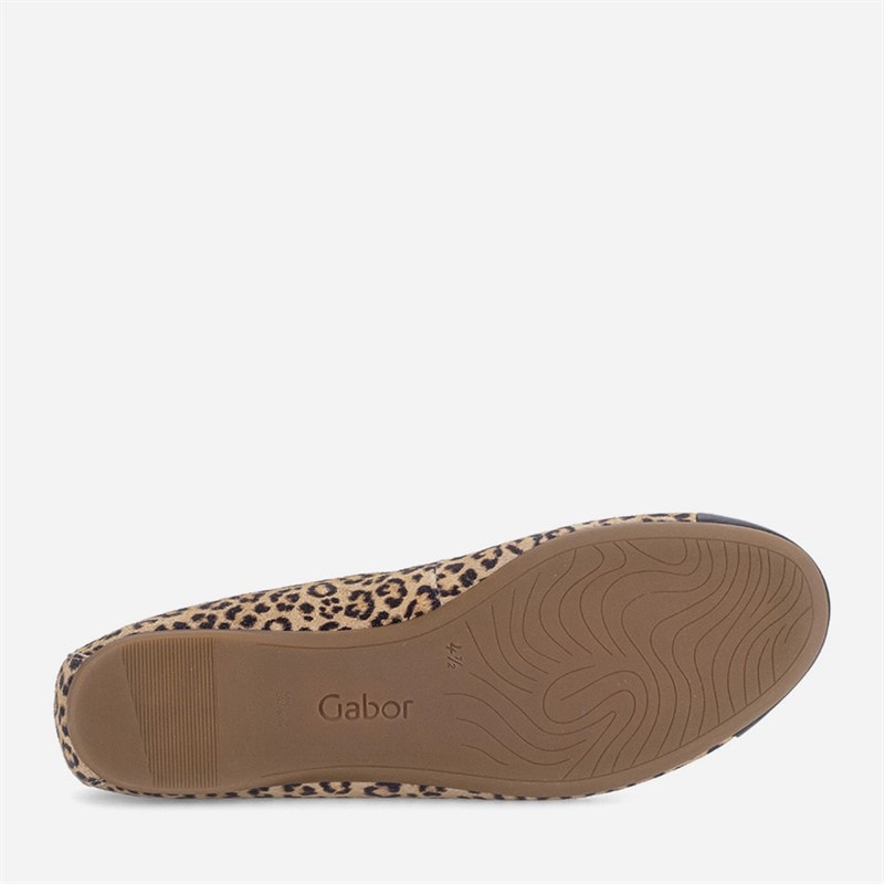 Gabor Dame Ballerina Sko Leopard - Billede 5