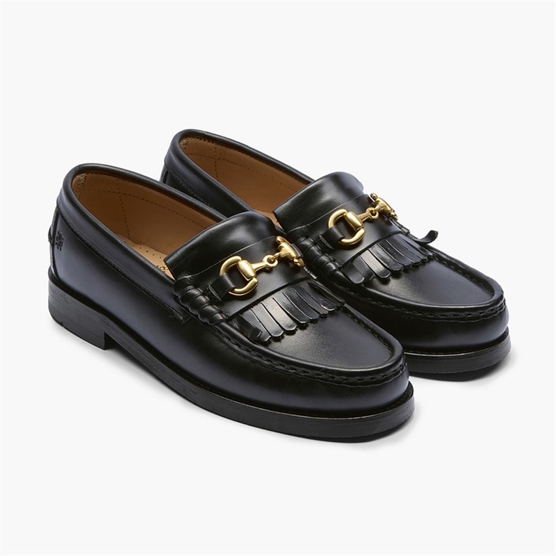 Playboy Footwear Dame Valerie Loafers Black Leather
