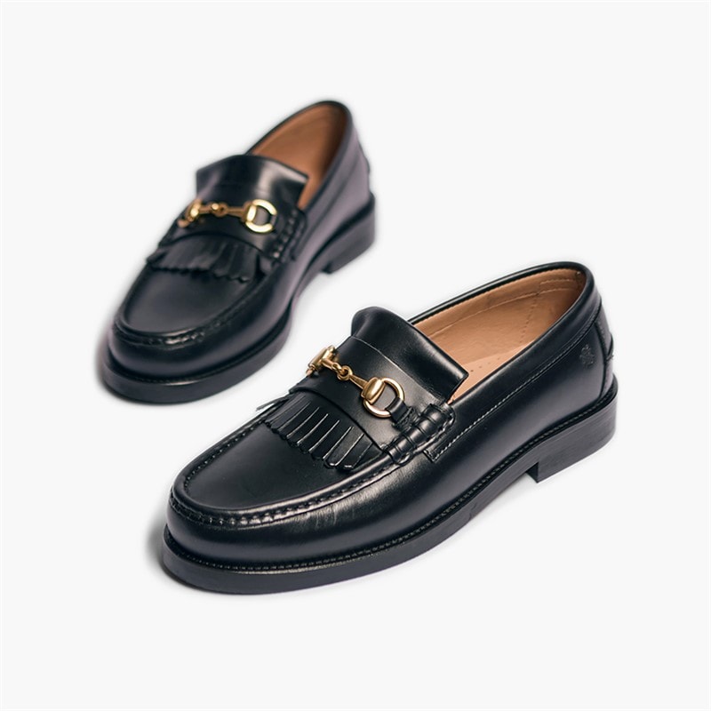 Playboy Footwear Dame Valerie Loafers Black Leather - Billede 3