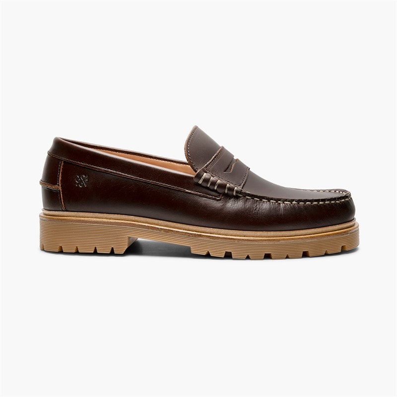 Playboy Footwear Herre Austin 5.0 Mokkasiner Mørkebrun Læder Dk.Brown Leather - Billede 2