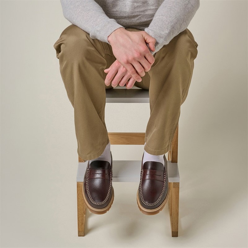 Playboy Footwear Herre Austin 5.0 Mokkasiner Mørkebrun Læder Dk.Brown Leather - Billede 4