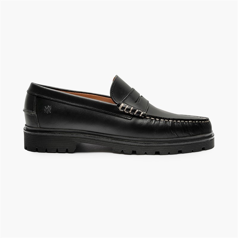 Playboy Footwear Herre Austin 5.0 Slippers Black Leather/Sort