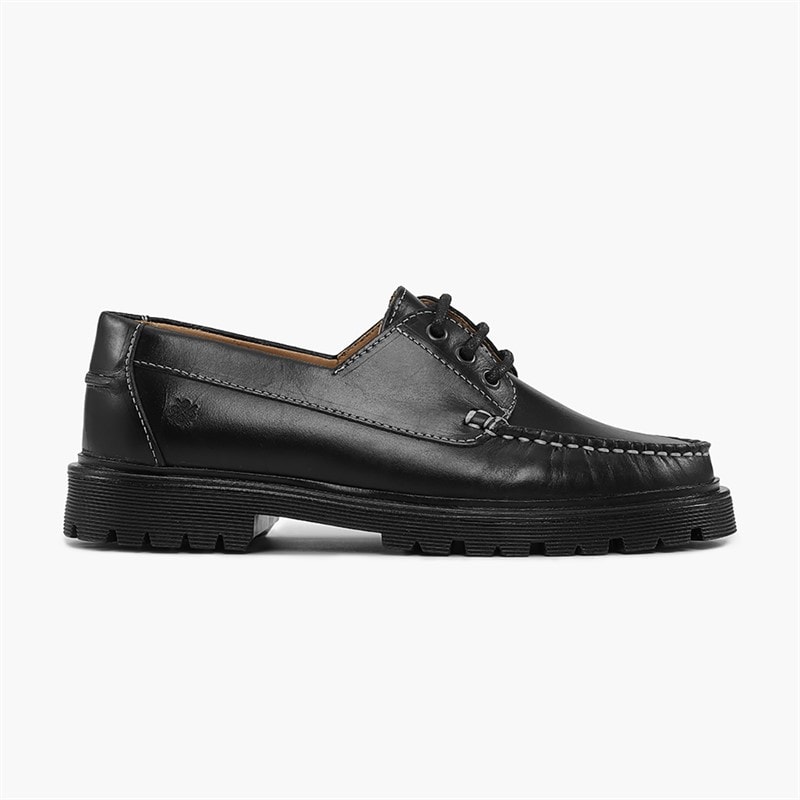 Playboy Footwear Dame Claudine Sko Black Leather/Sort - Billede 1