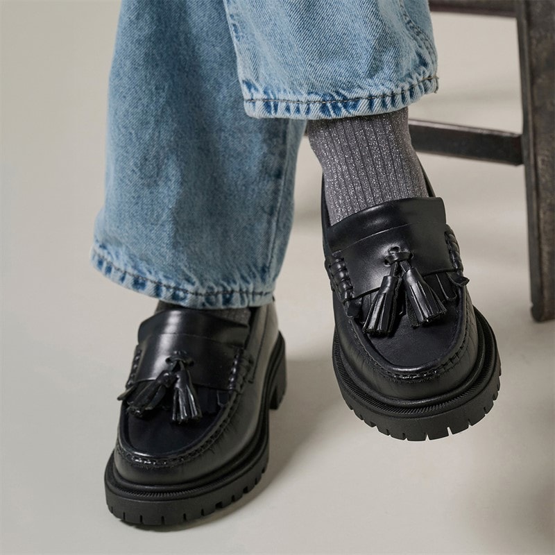 Playboy Footwear Dame Edith loafers Black Leather - Billede 4