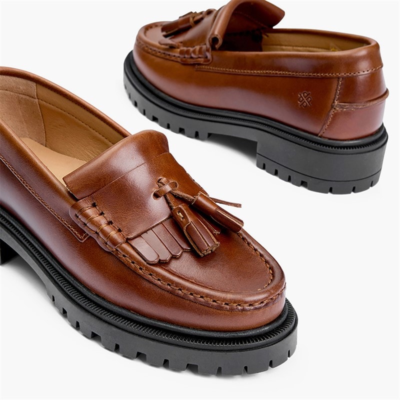 Playboy Footwear Dame Edith loafers Brandy Leather - Billede 3