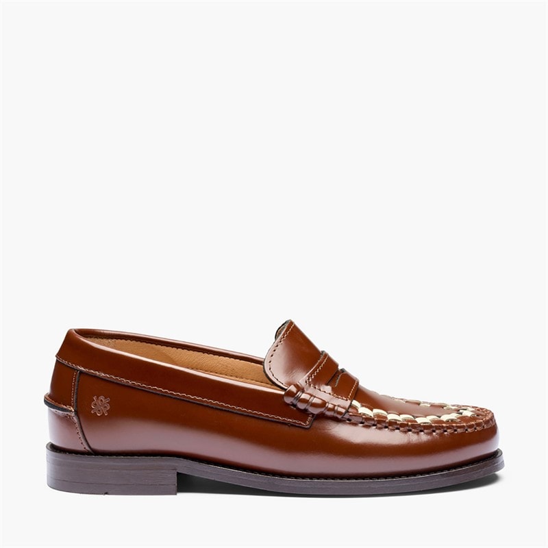 Playboy Footwear Dame Playboys Fodtøj Toc1936 Sofia Loafers Brun/White Polido - Billede 2