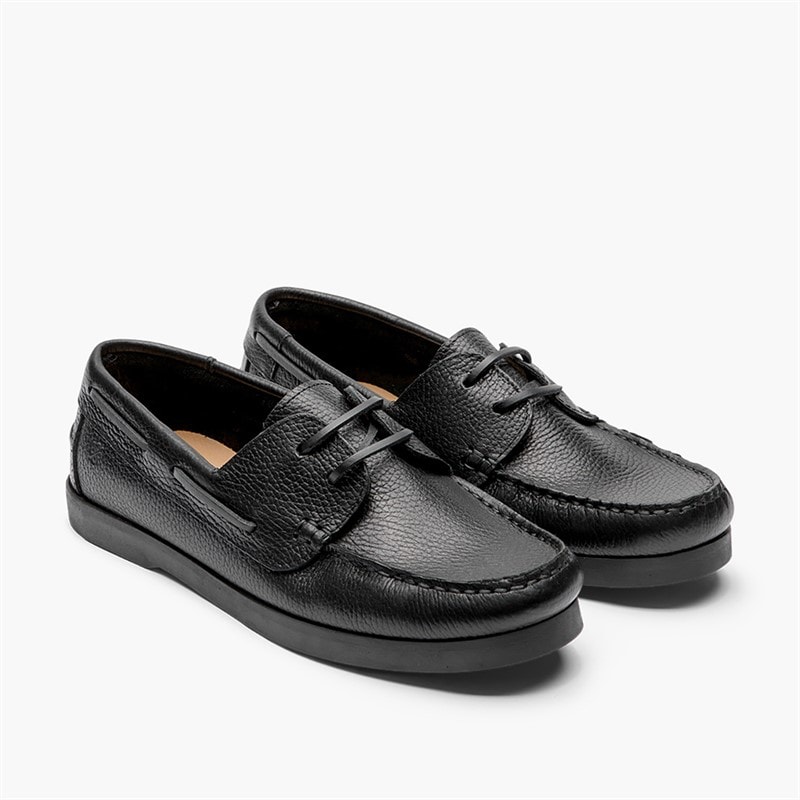 Playboy Footwear Herre Aron Sko Black Tumbled Leather/Sort